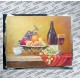 Tablou cu fructe si vin